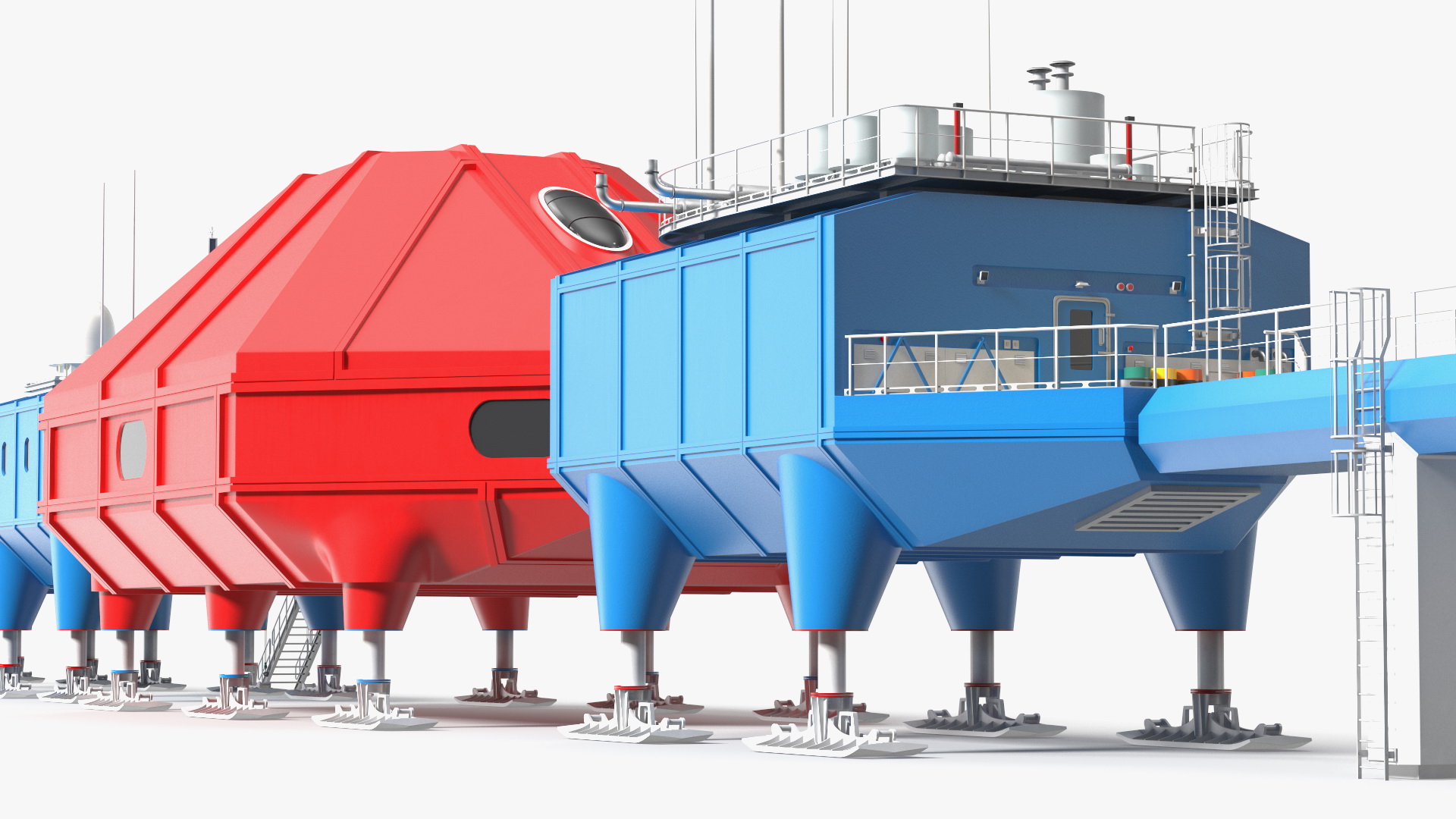 Antarctic Station Halley VI 3D