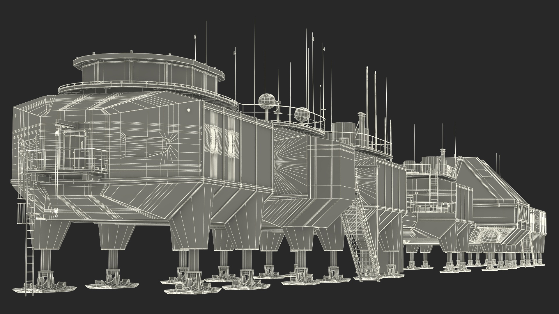 Antarctic Station Halley VI 3D