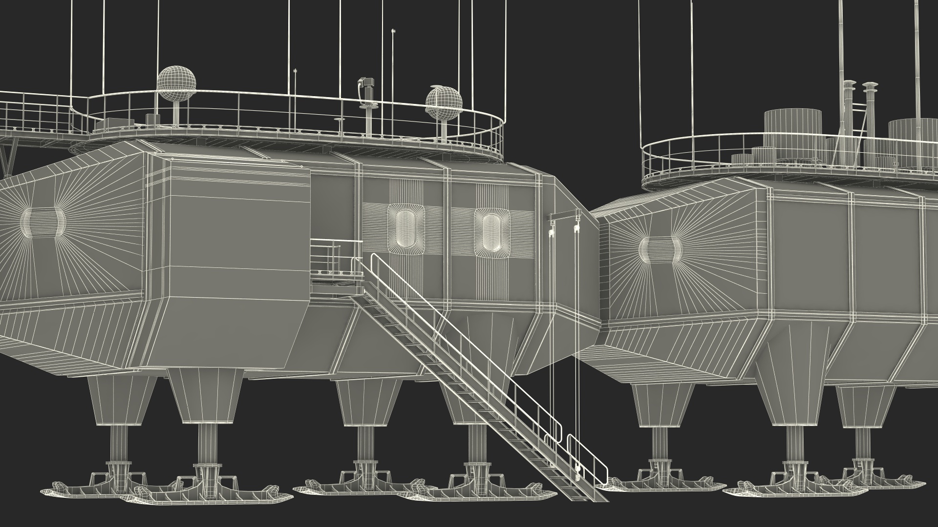 Antarctic Station Halley VI 3D