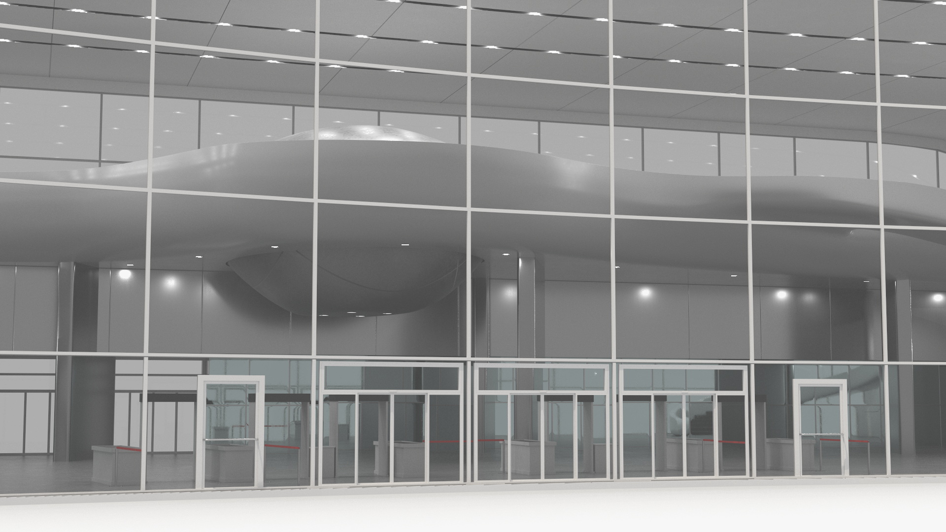 3D Futuristic Lobby