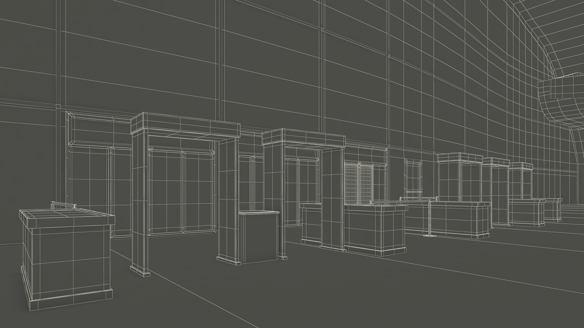 3D Futuristic Lobby