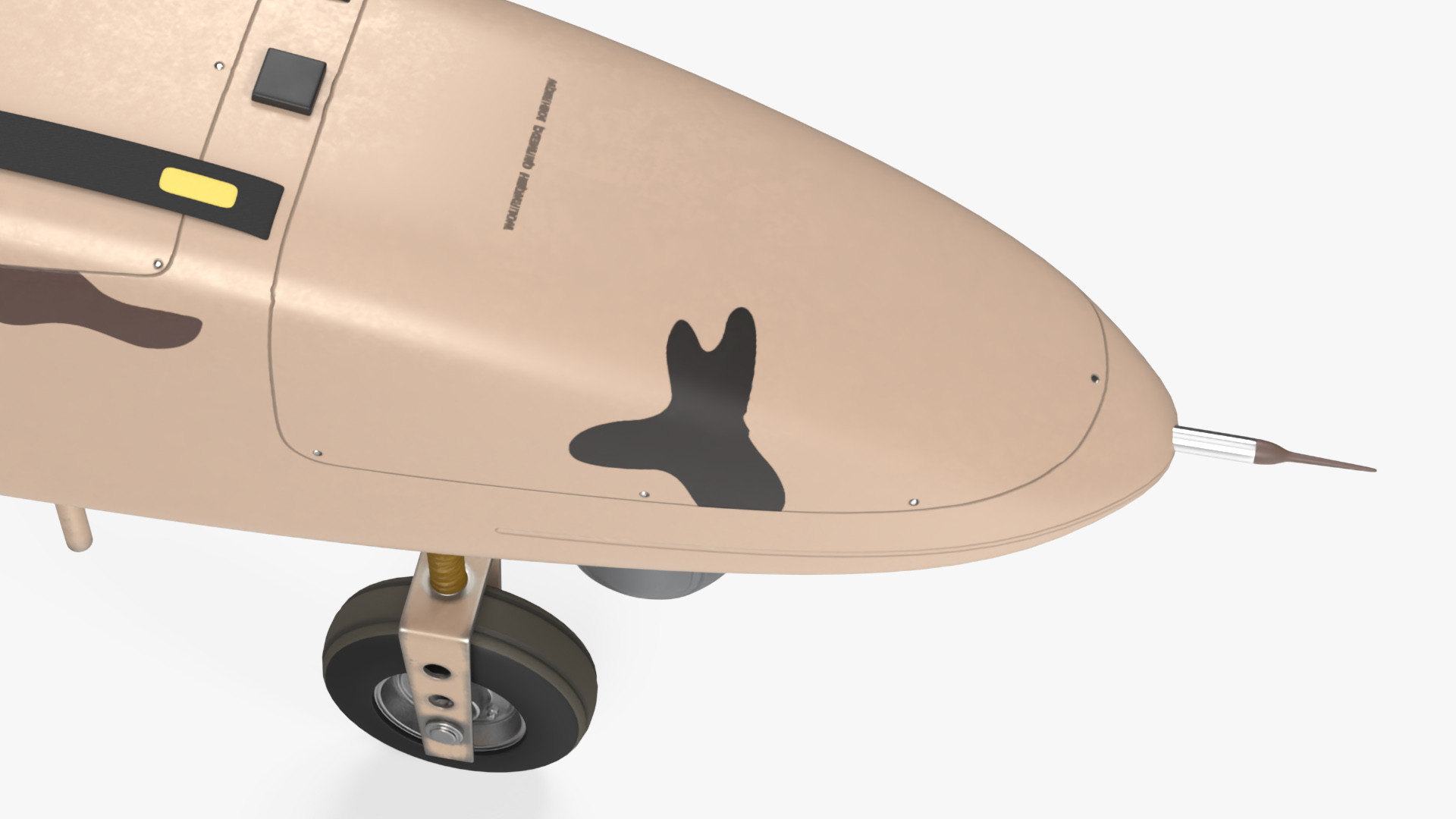 3D Camouflage Iranian Drone Mohajer-6 with Camera