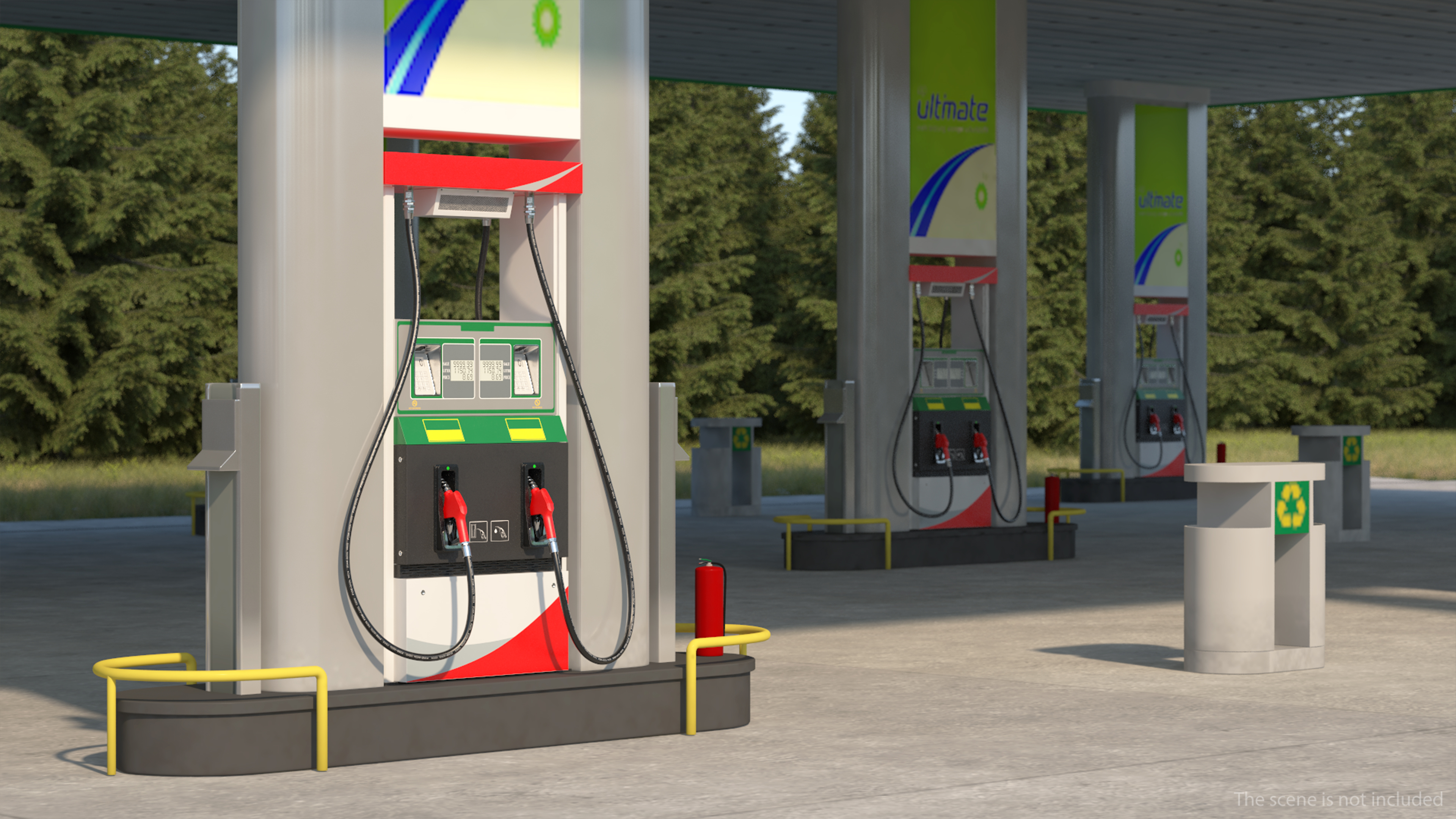 Nova Petrol Station 3D model
