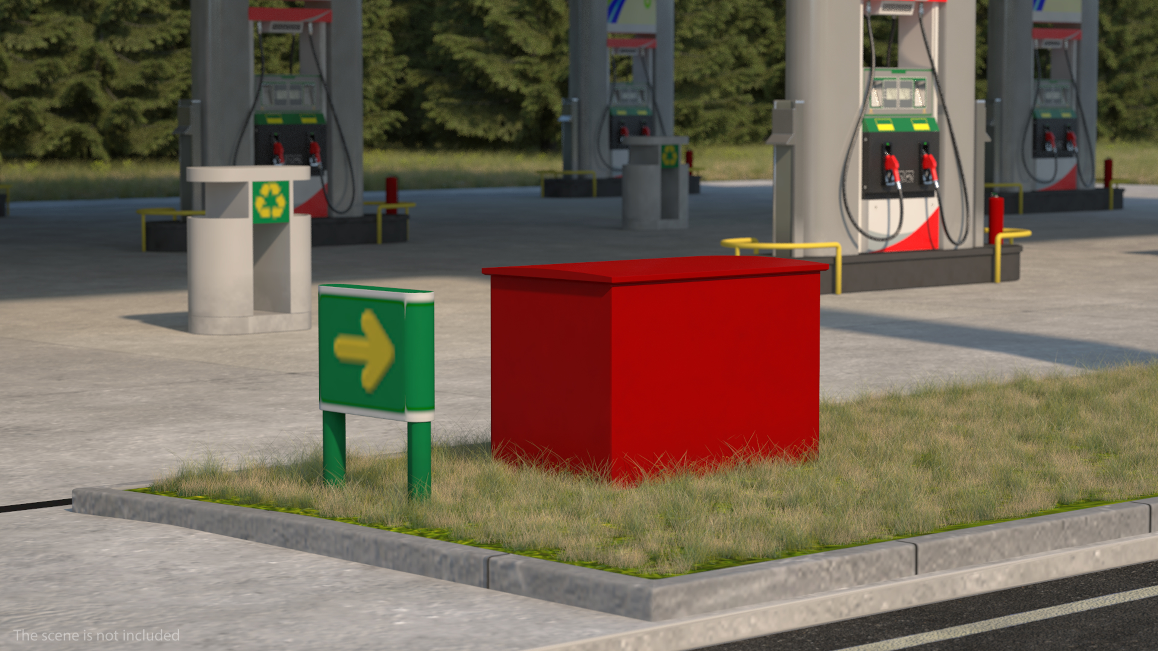 Nova Petrol Station 3D model