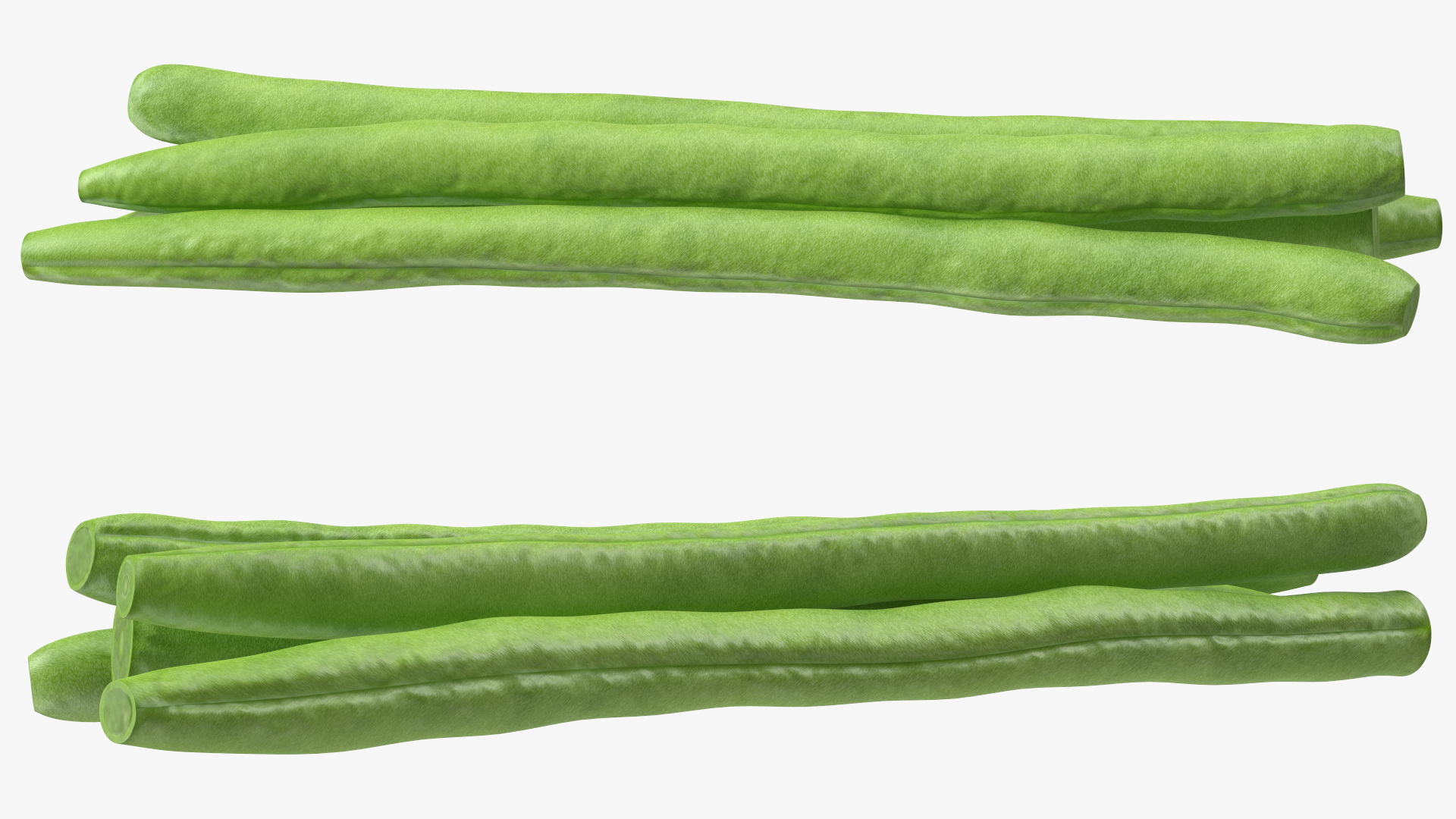 3D French Beans Cut