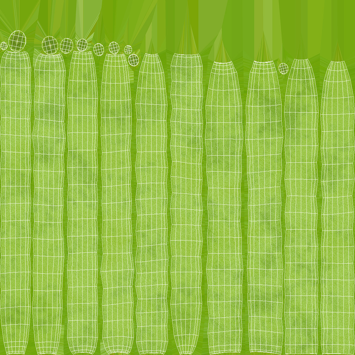 3D French Beans Cut
