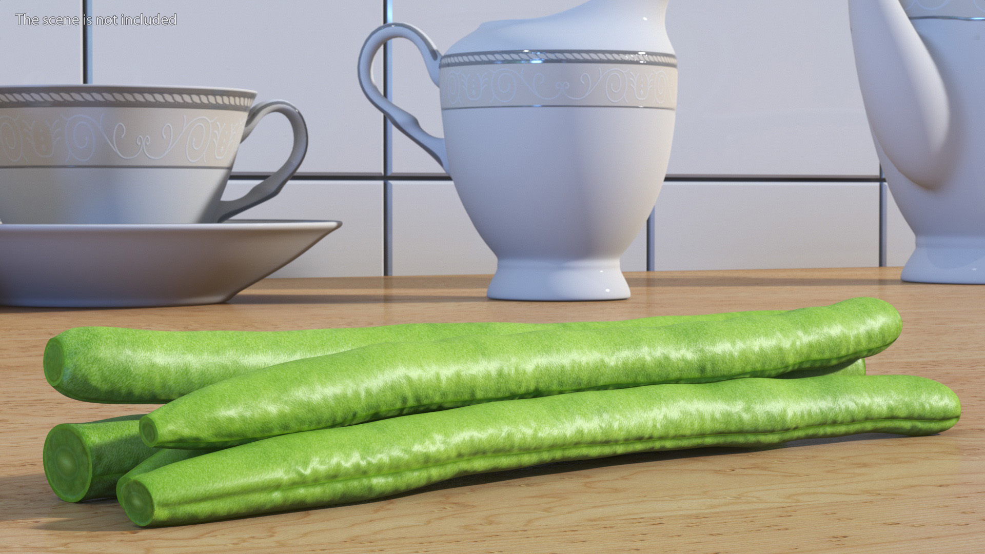 3D French Beans Cut