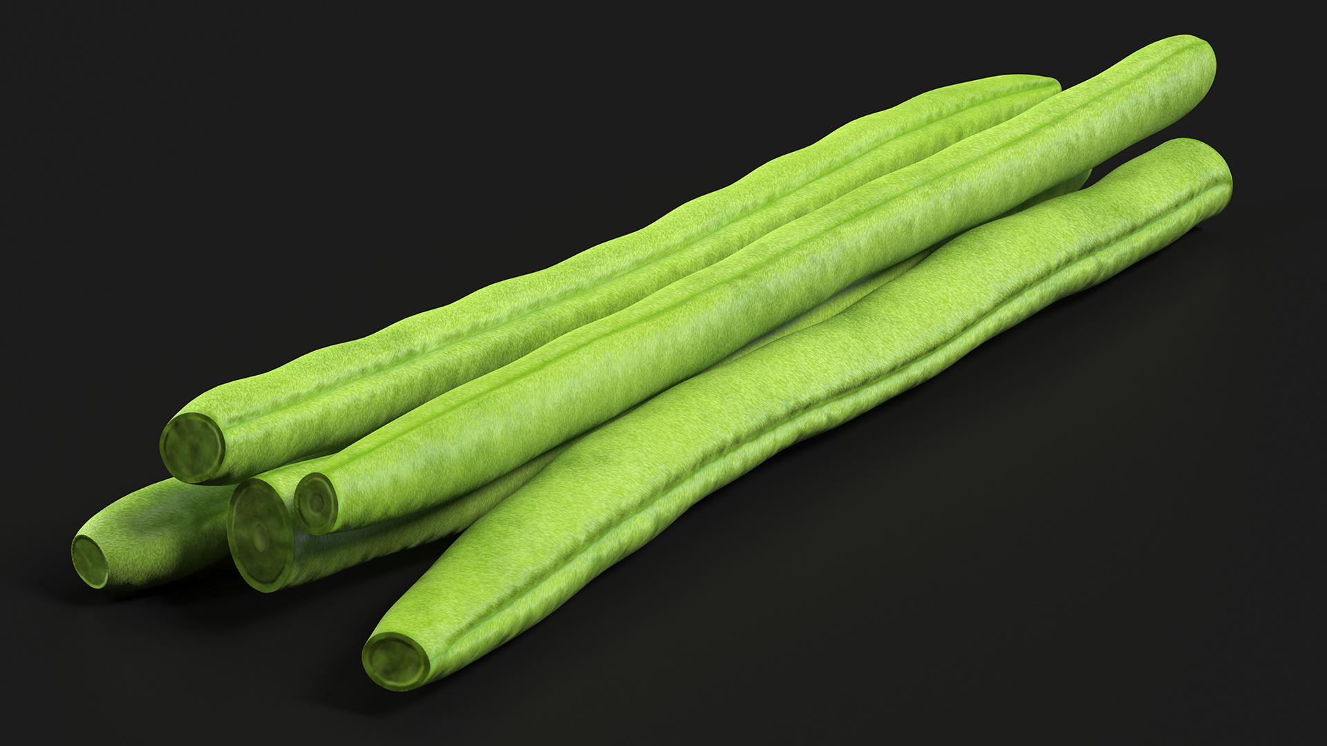 3D French Beans Cut