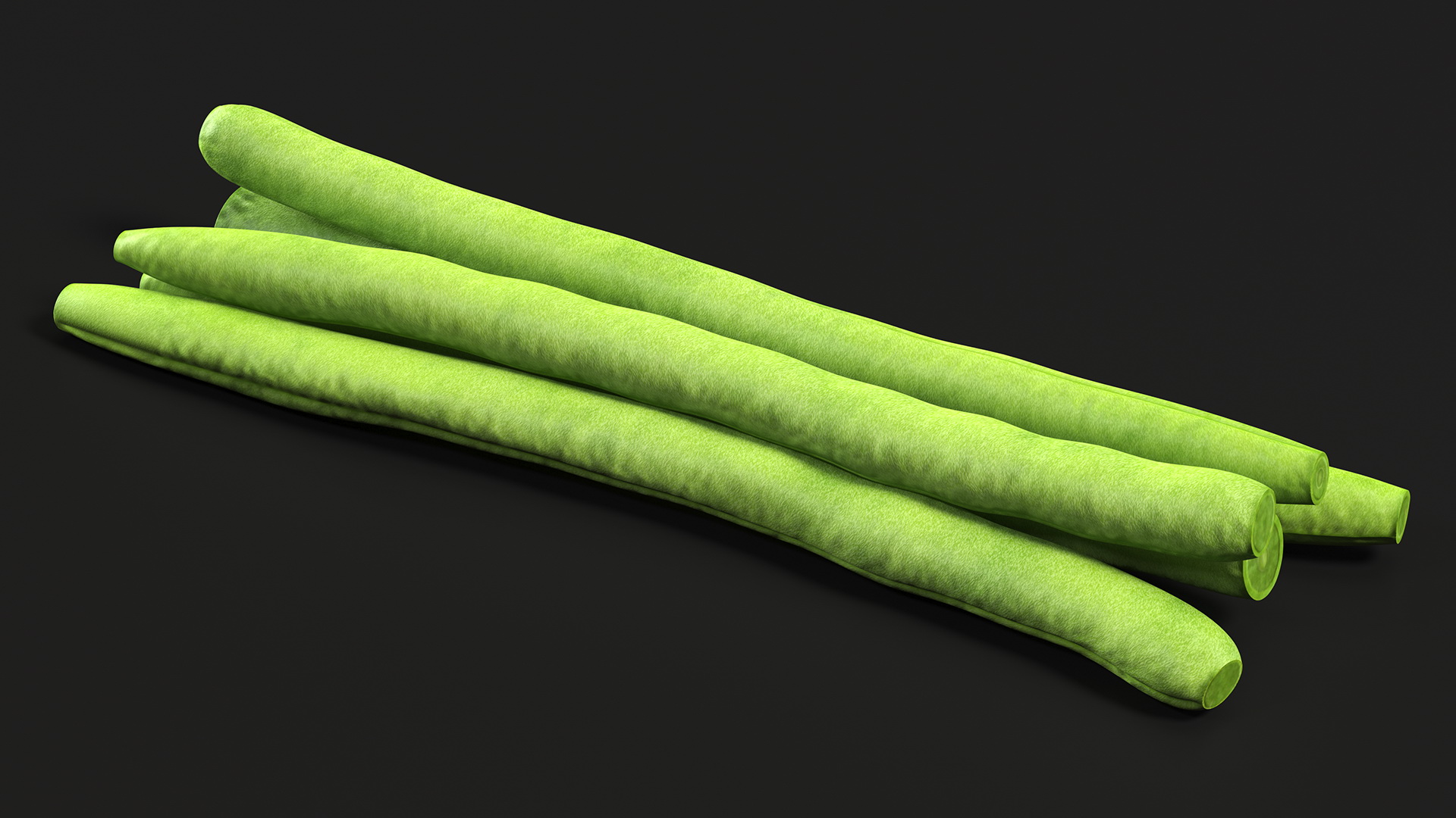 3D French Beans Cut