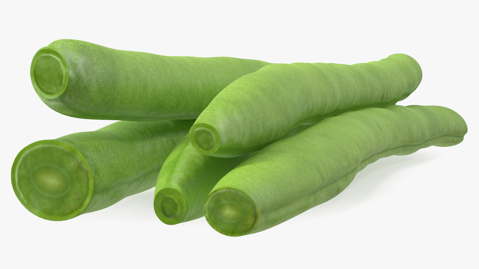 3D French Beans Cut