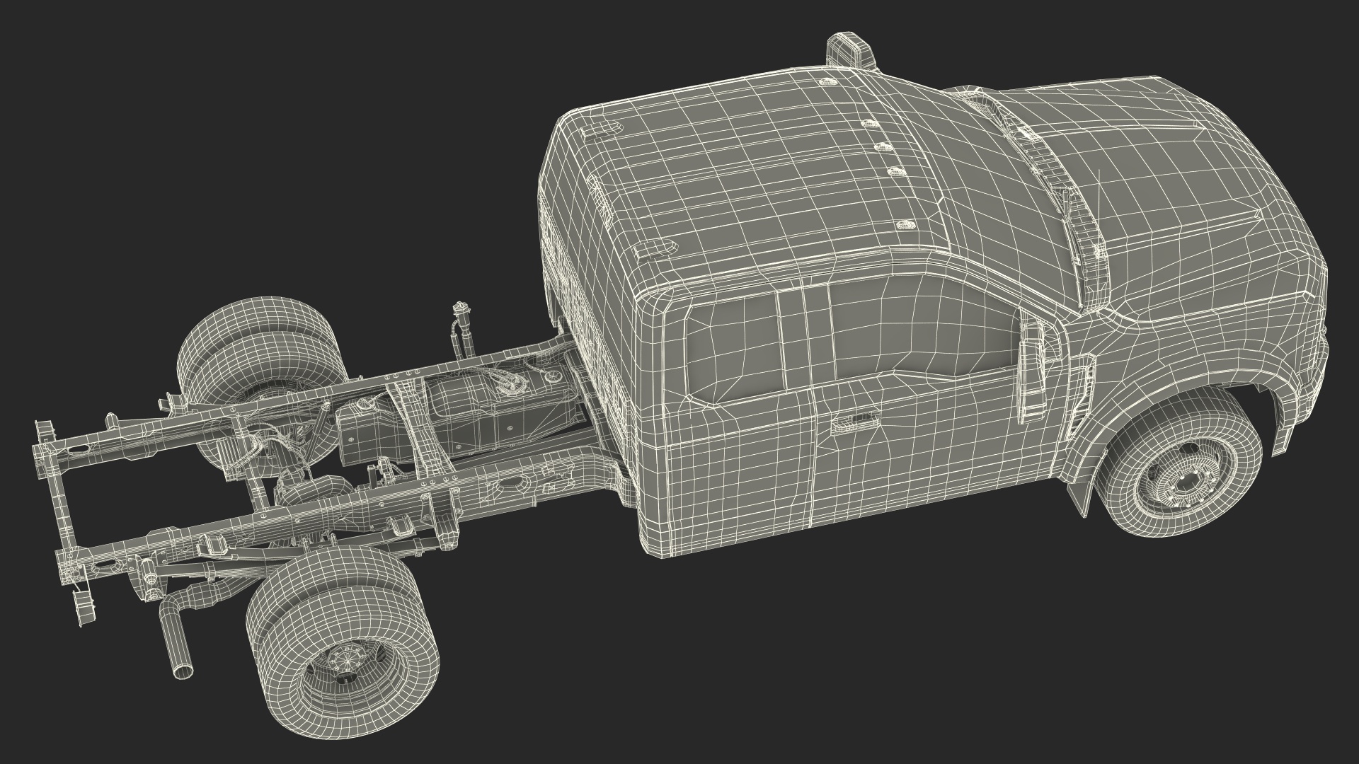New 2023 Ford Chassis Cab F550 Red 3D model