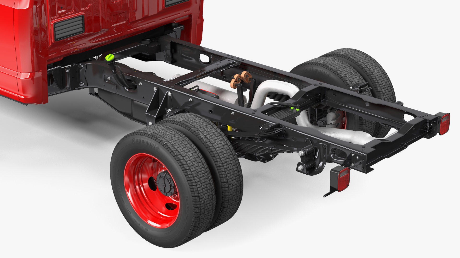 New 2023 Ford Chassis Cab F550 Red 3D model