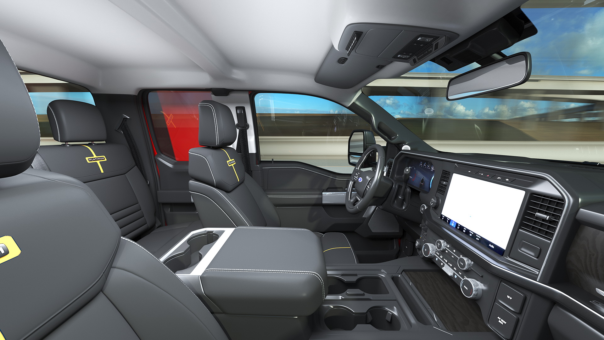New 2023 Ford Chassis Cab F550 Red 3D model