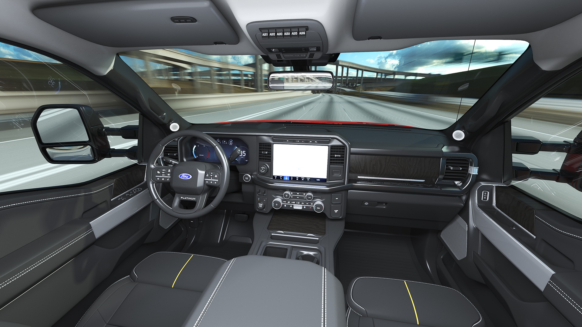 New 2023 Ford Chassis Cab F550 Red 3D model