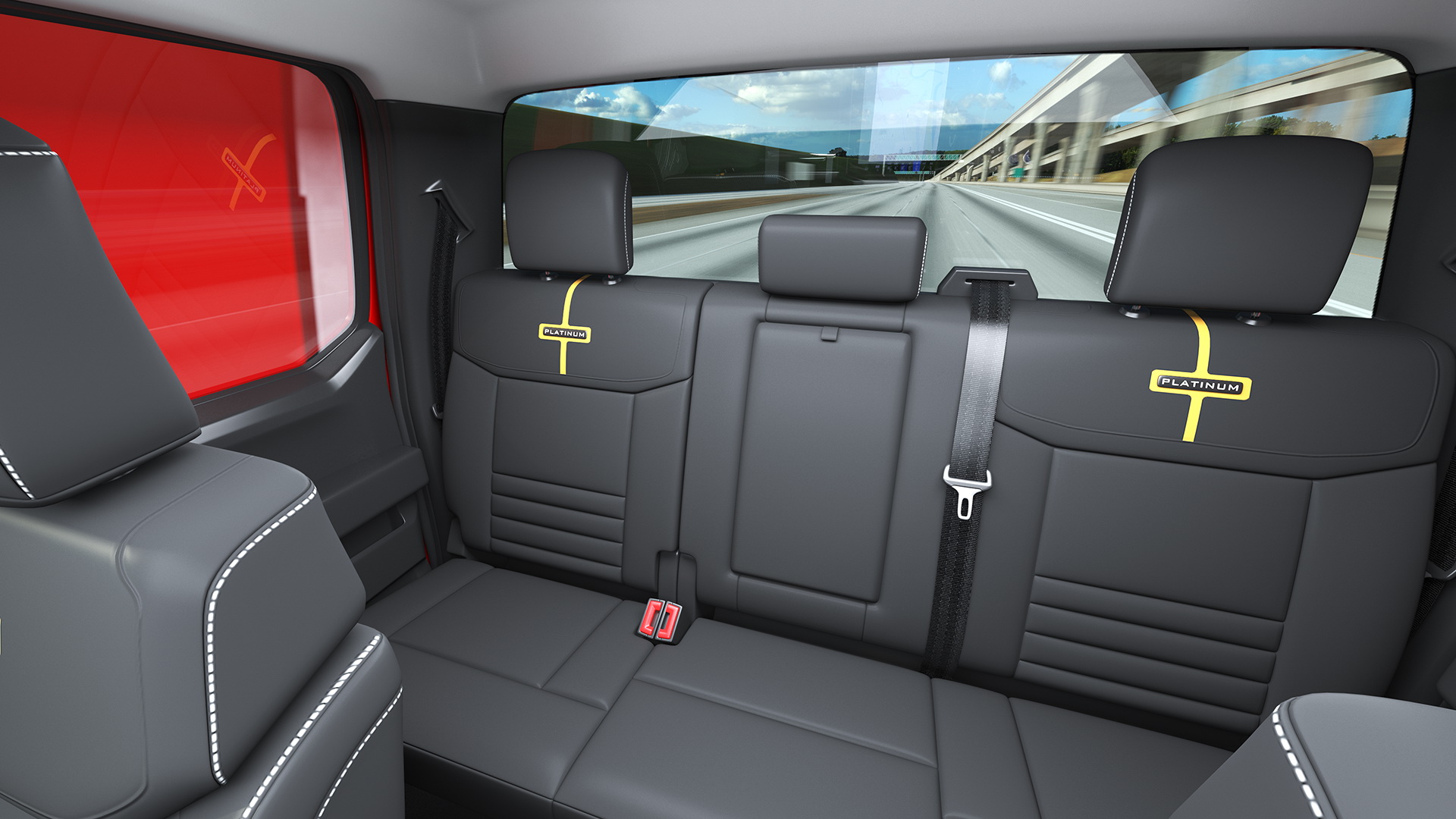 New 2023 Ford Chassis Cab F550 Red 3D model