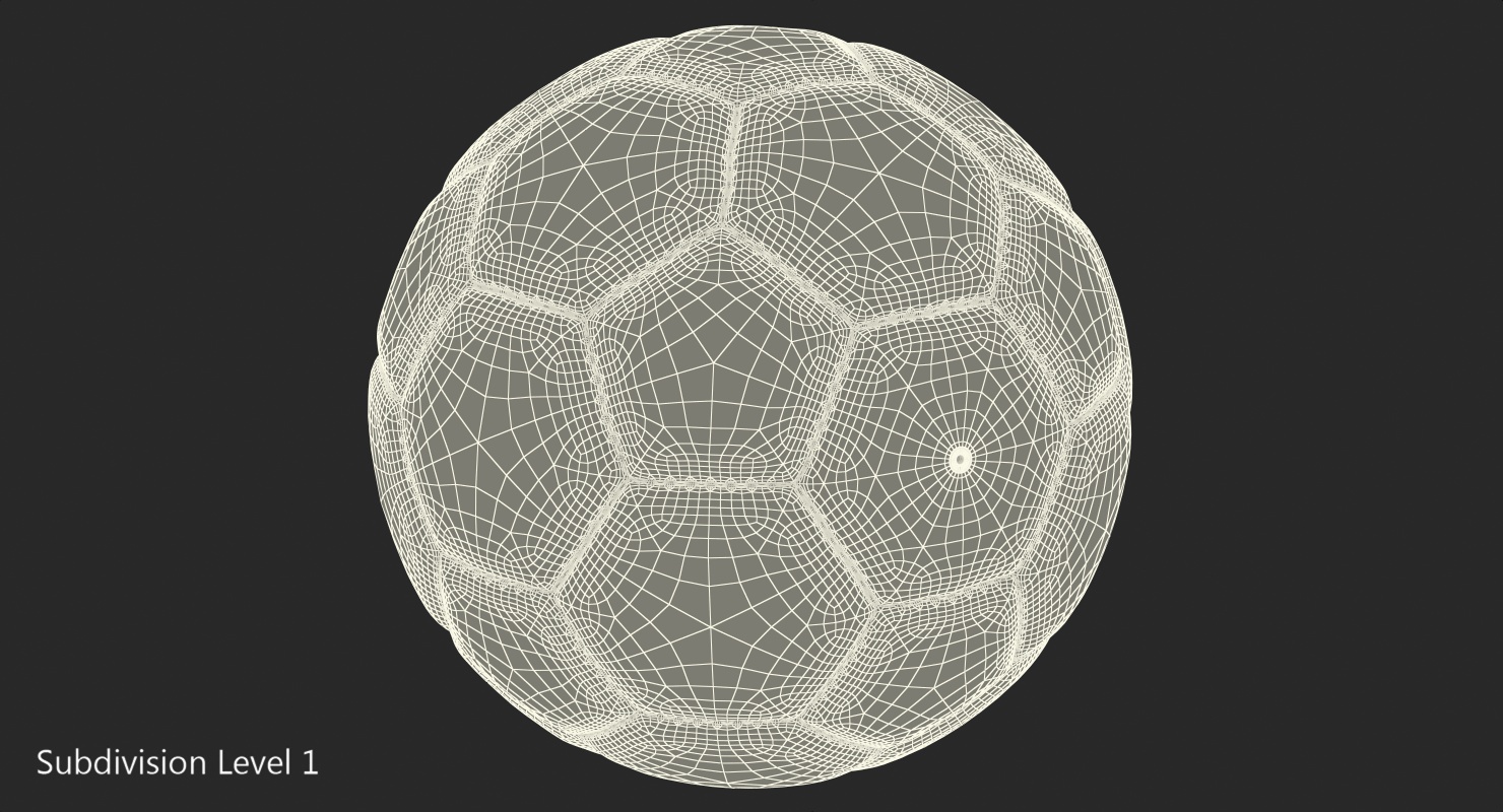 Leather Soccer Ball 3D model