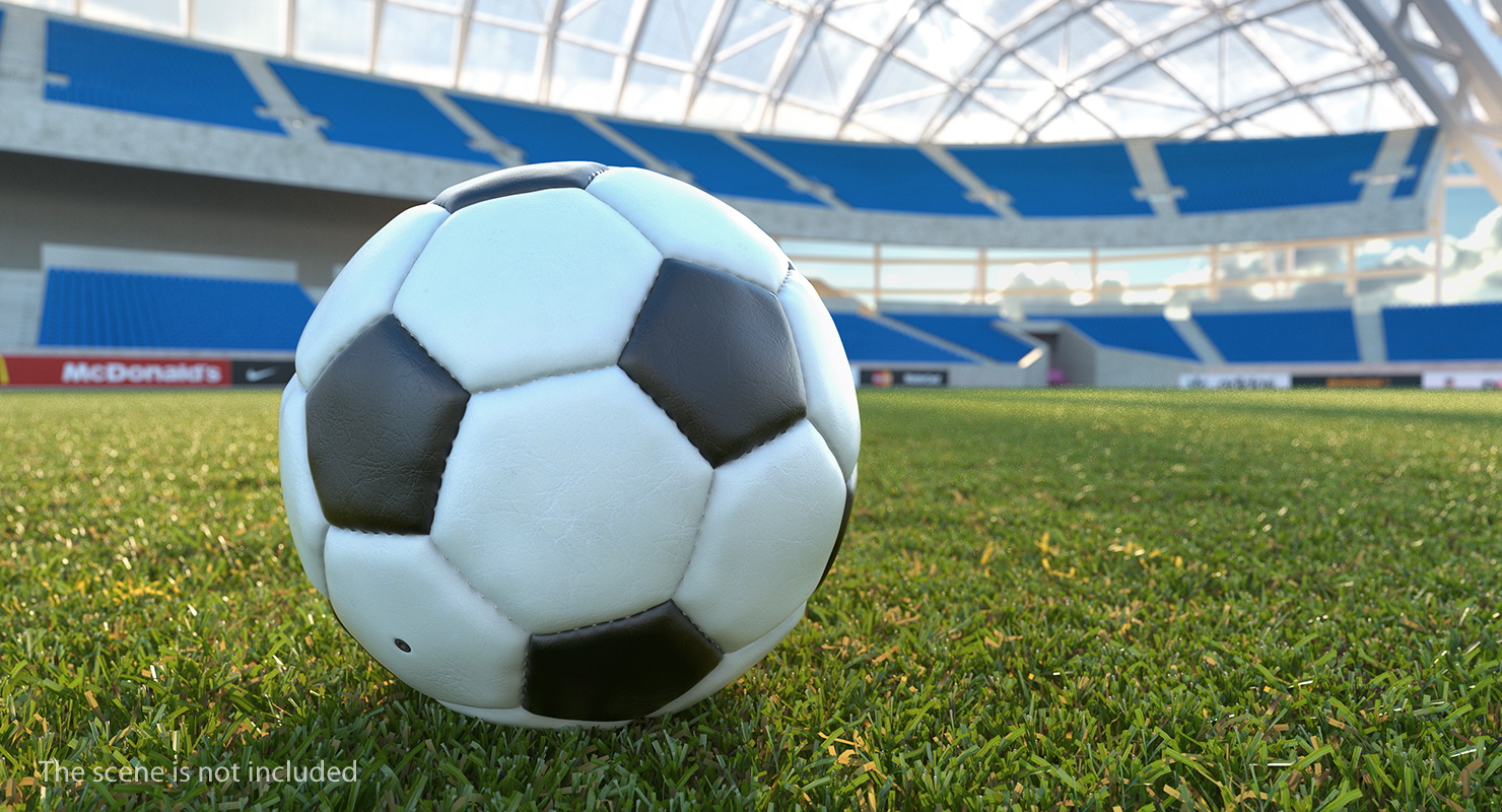 Leather Soccer Ball 3D model