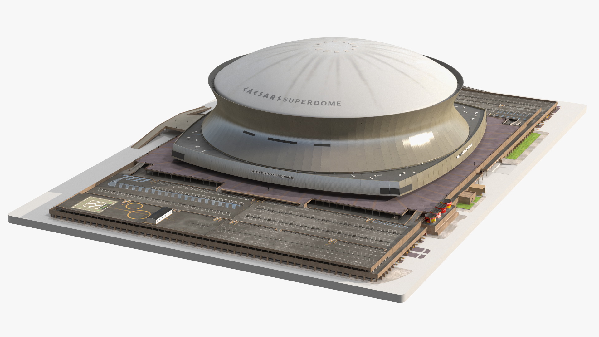 3D model Caesars Superdome Stadium