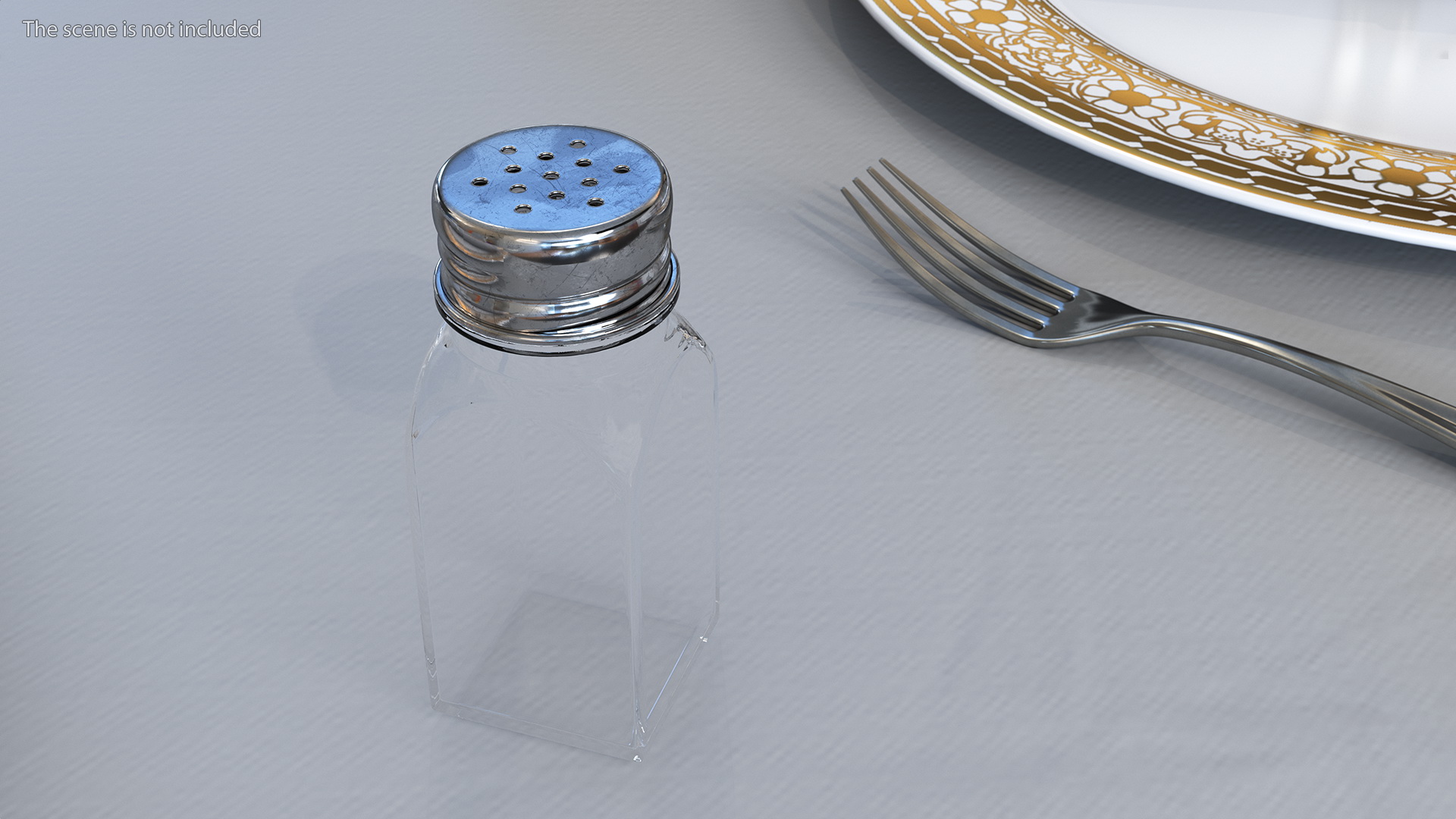 3D model Multipurpose Glass Shaker with Metal Lid