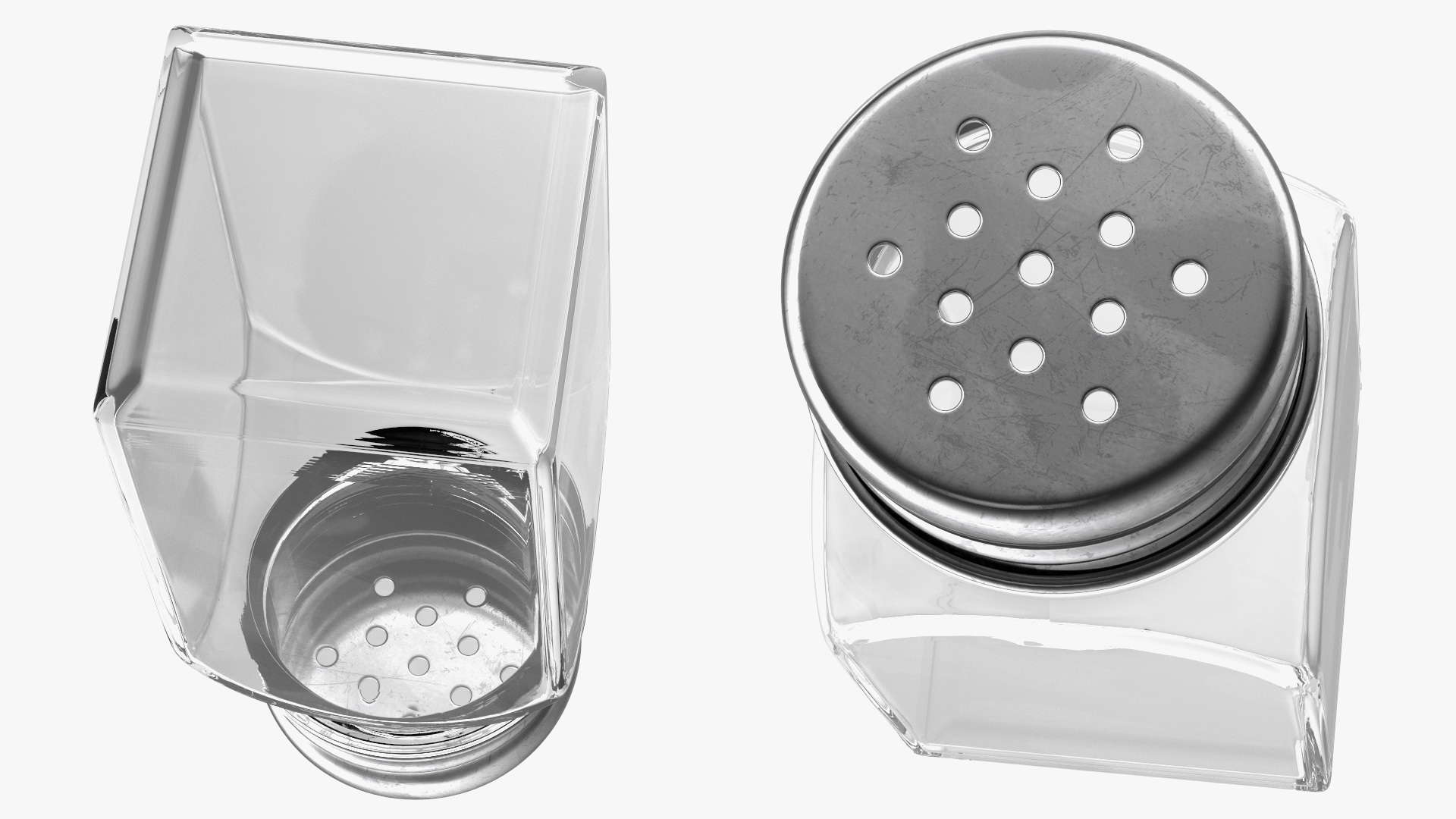3D model Multipurpose Glass Shaker with Metal Lid