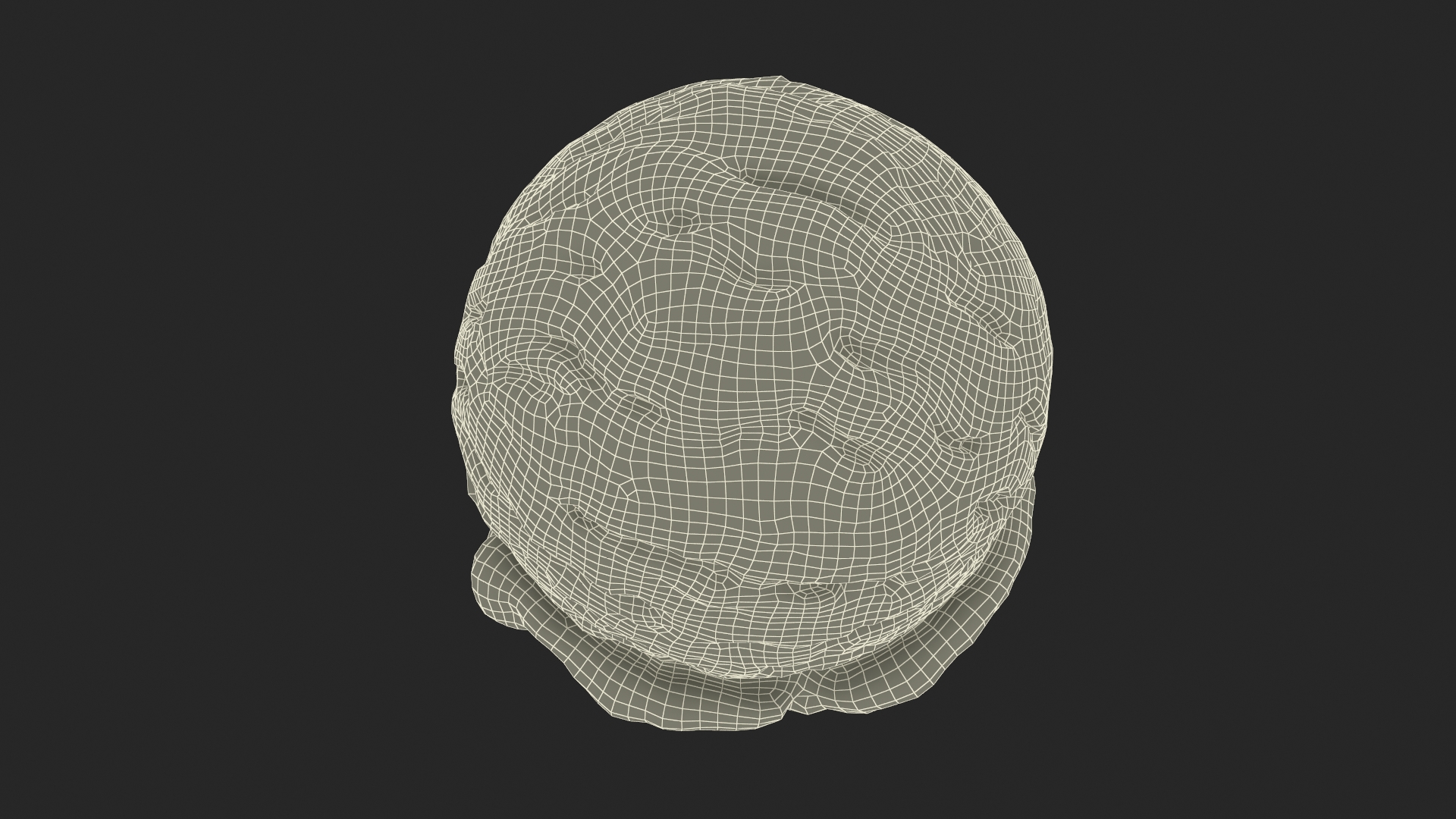 Orange Ice Cream Scoop 3D