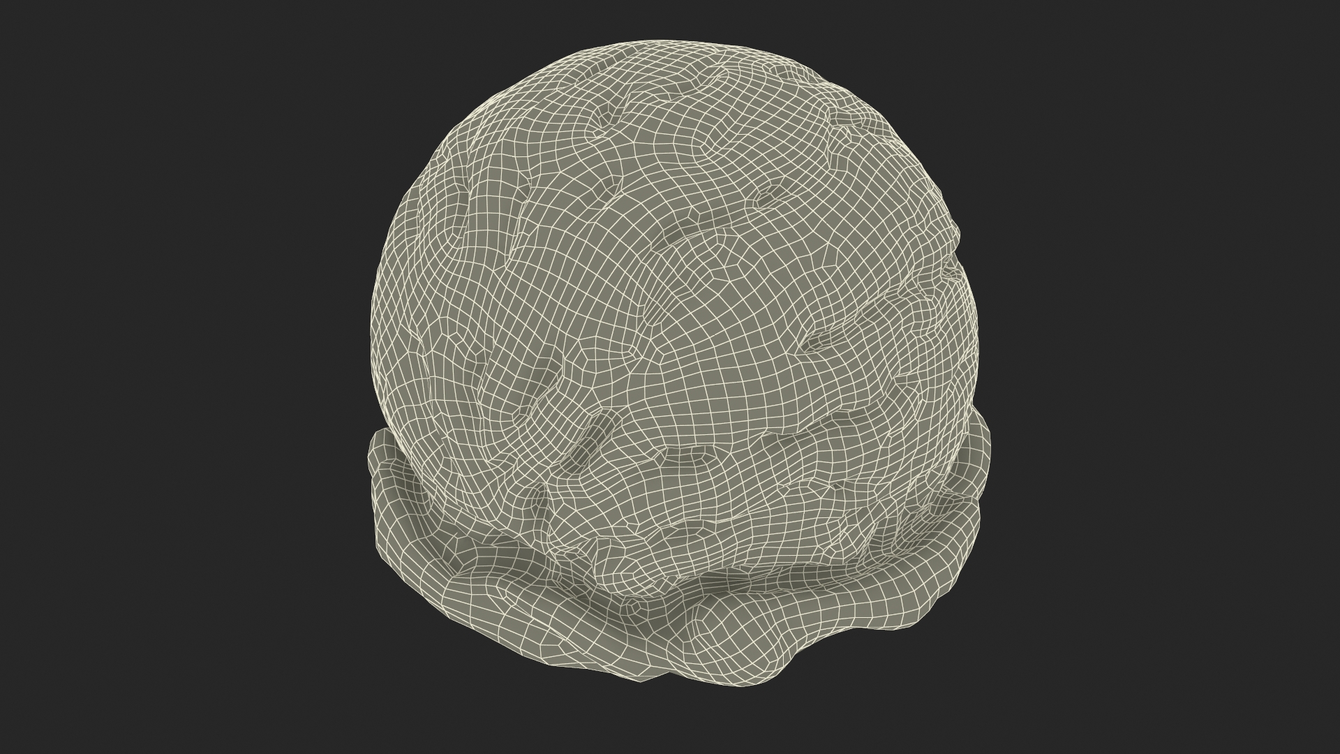 Orange Ice Cream Scoop 3D