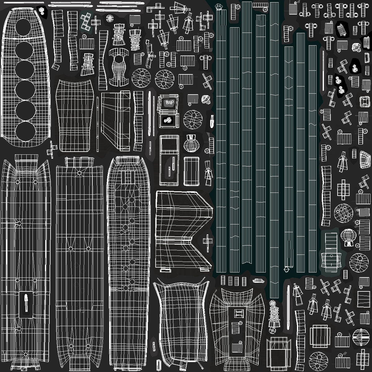 3D model Black Network Filter