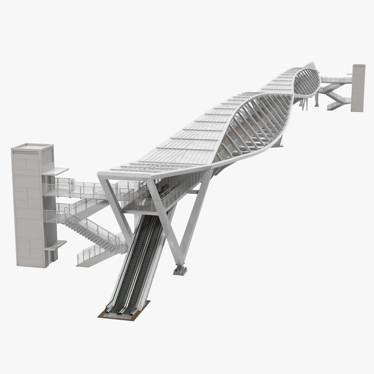 Pedestrian Bridge in Beer Sheva Israel