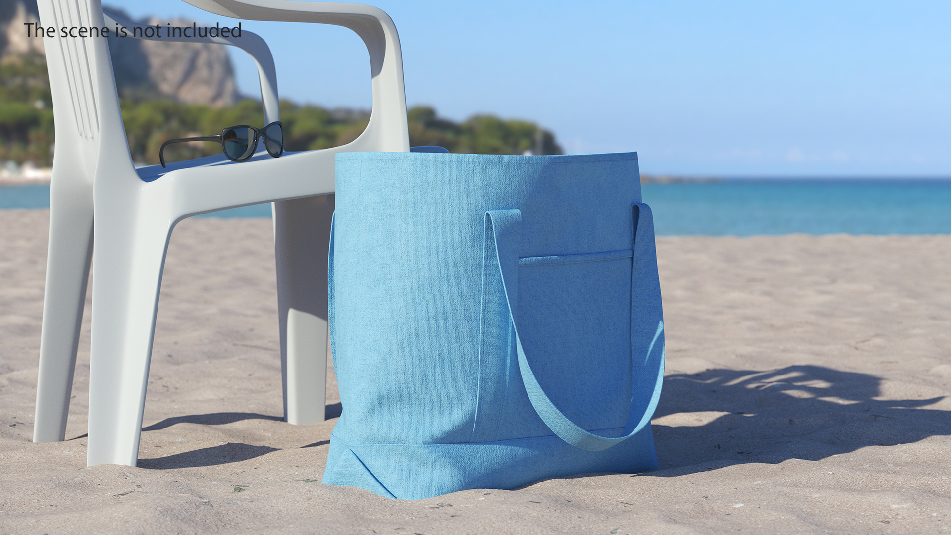 Eco Tote Bag Blue 3D