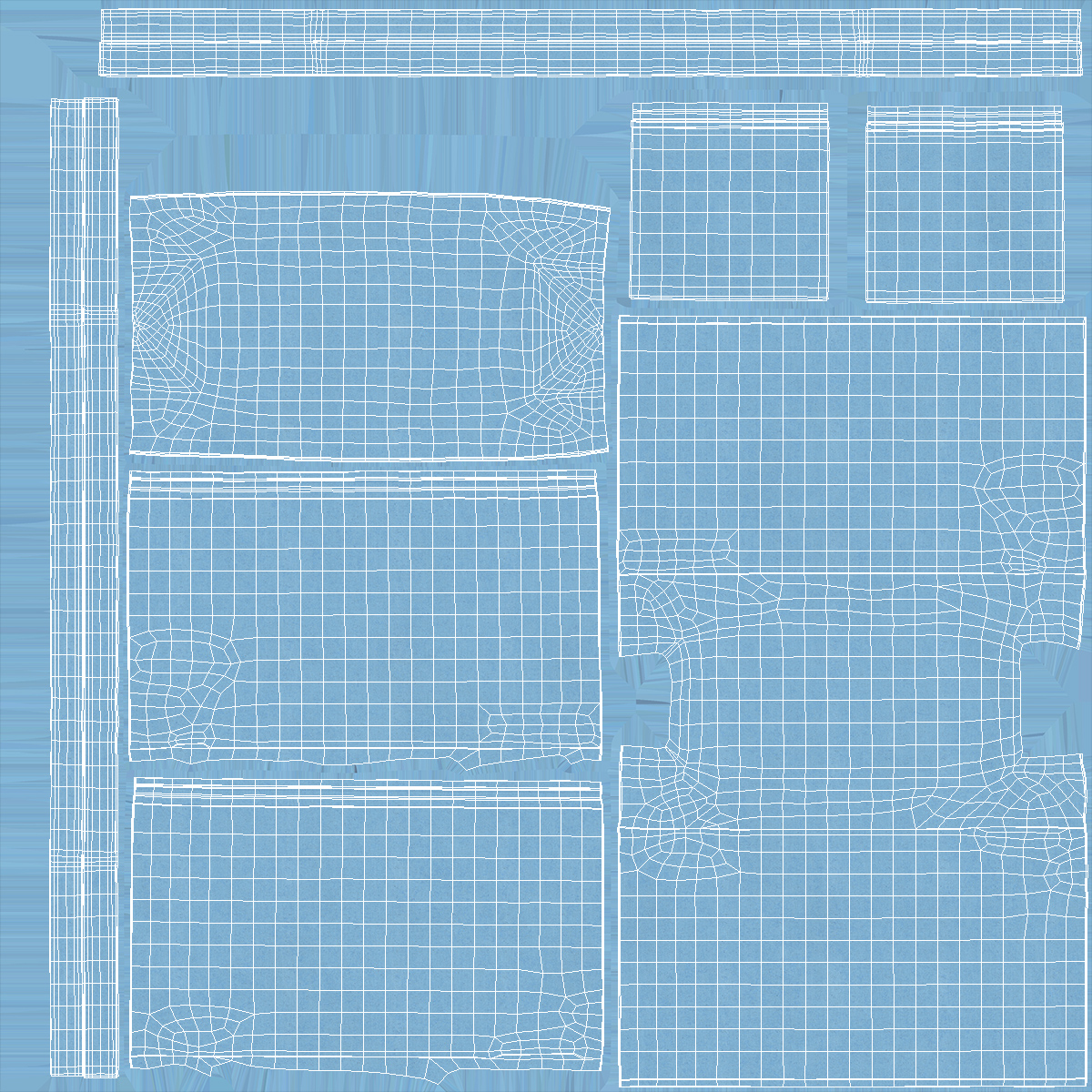 Eco Tote Bag Blue 3D