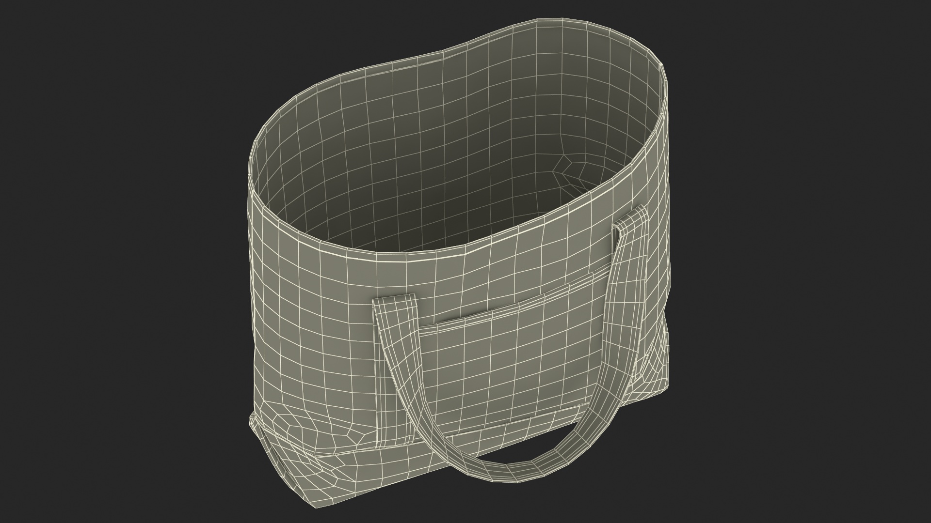 Eco Tote Bag Blue 3D