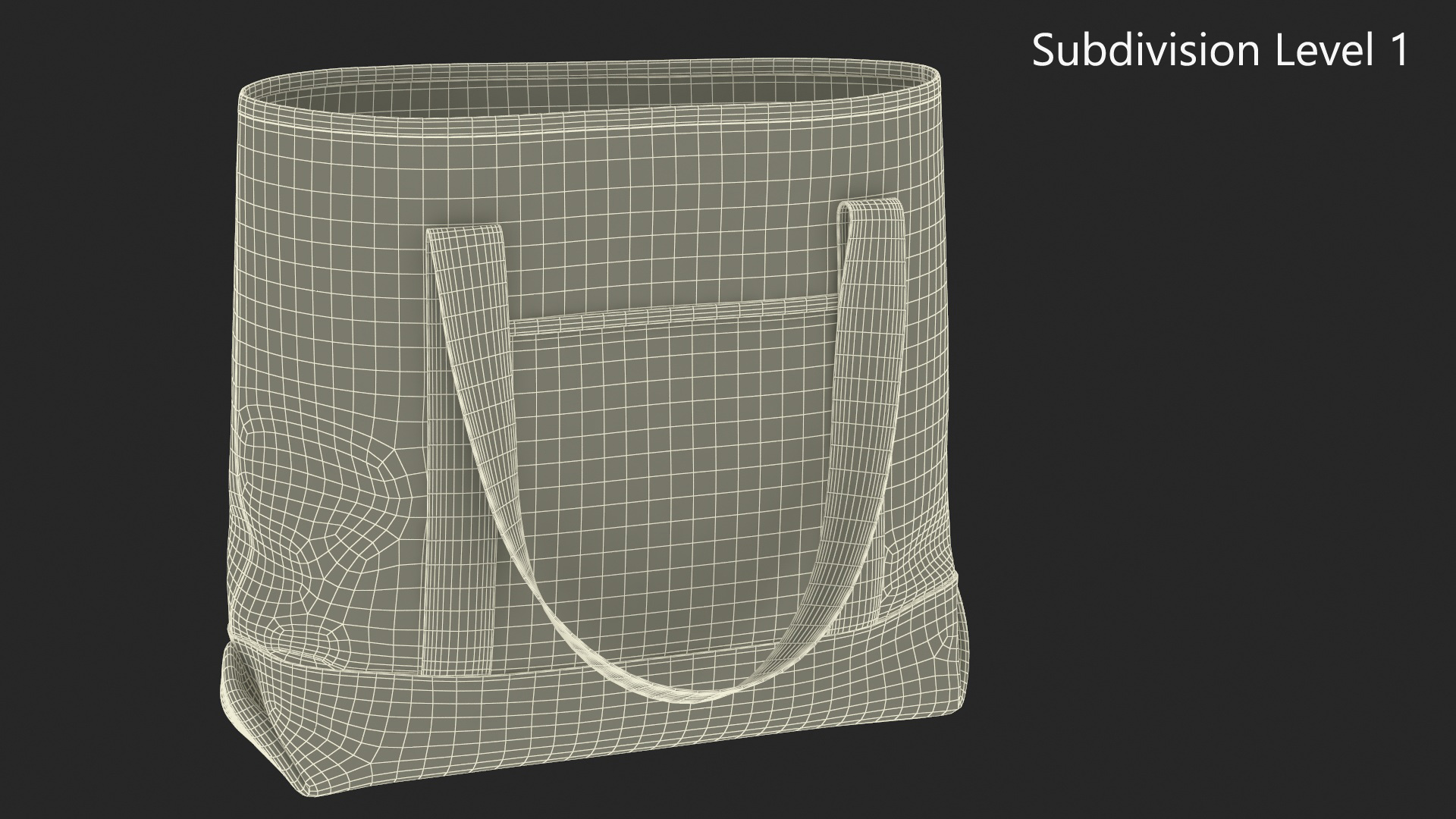 Eco Tote Bag Blue 3D