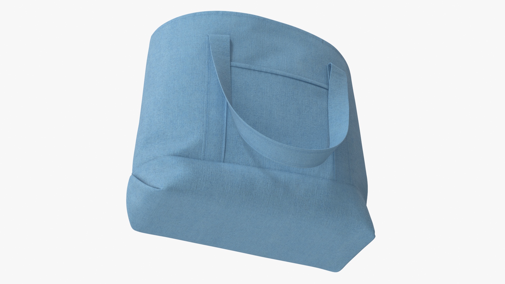 Eco Tote Bag Blue 3D