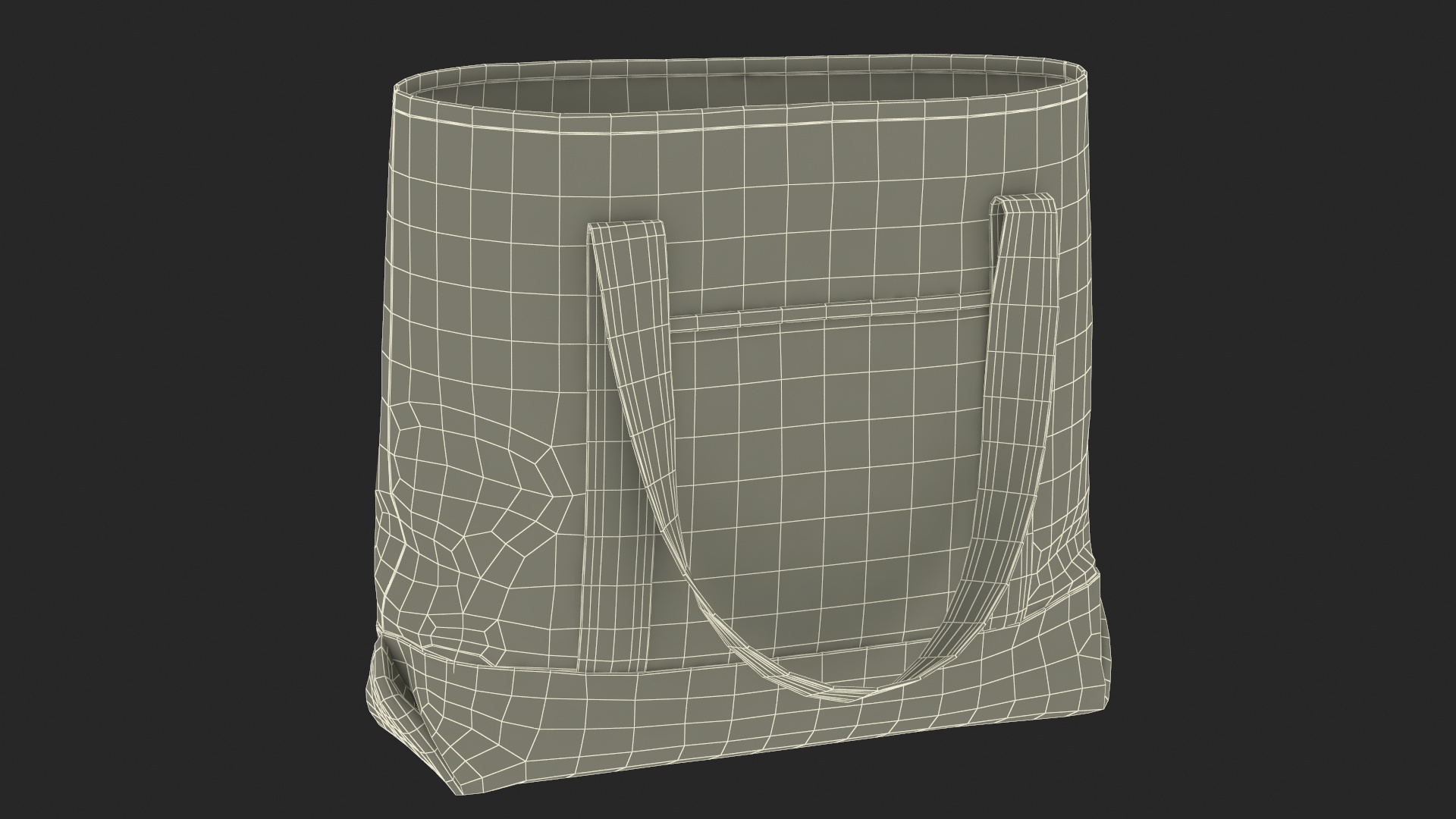 Eco Tote Bag Blue 3D