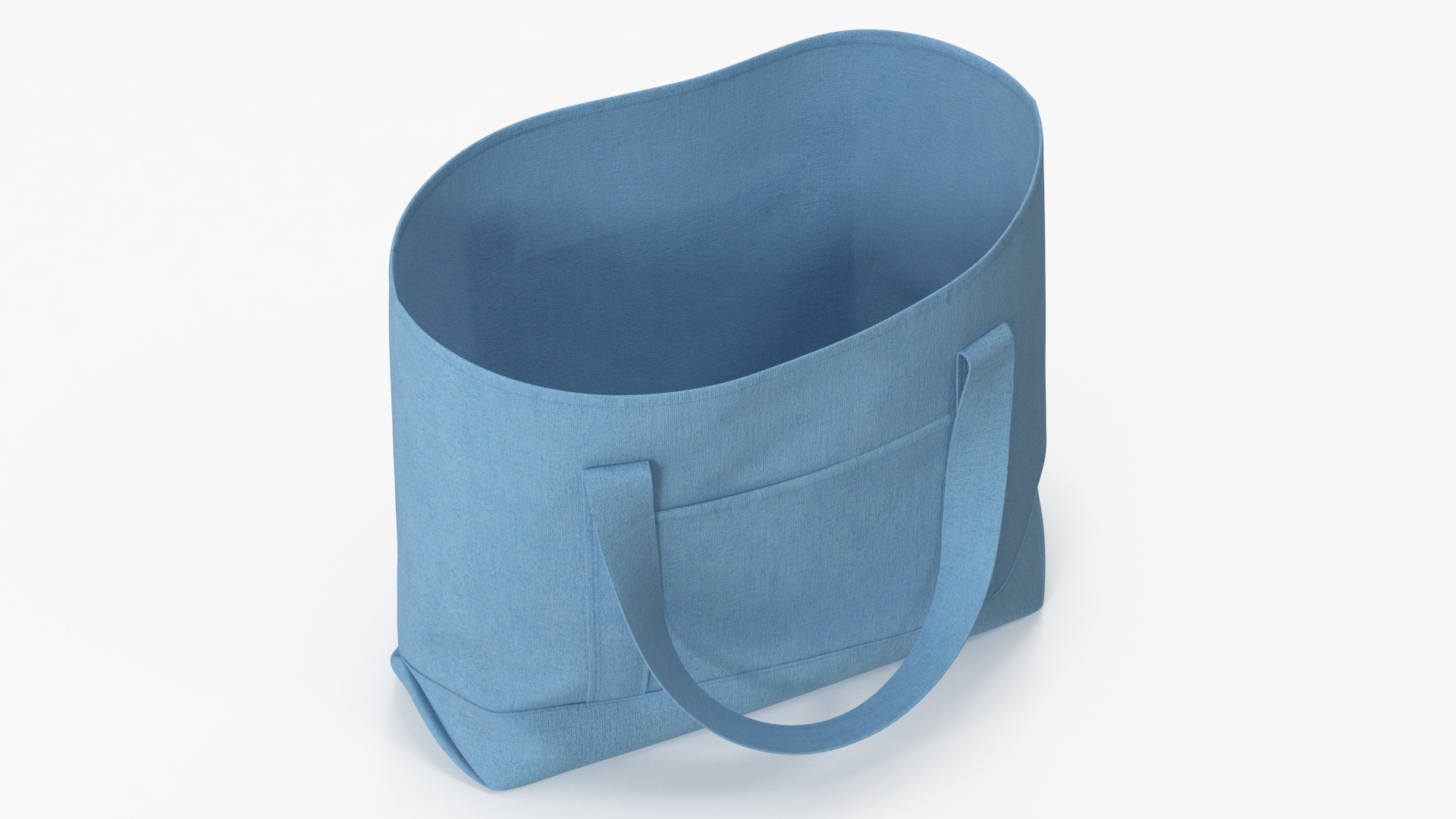 Eco Tote Bag Blue 3D