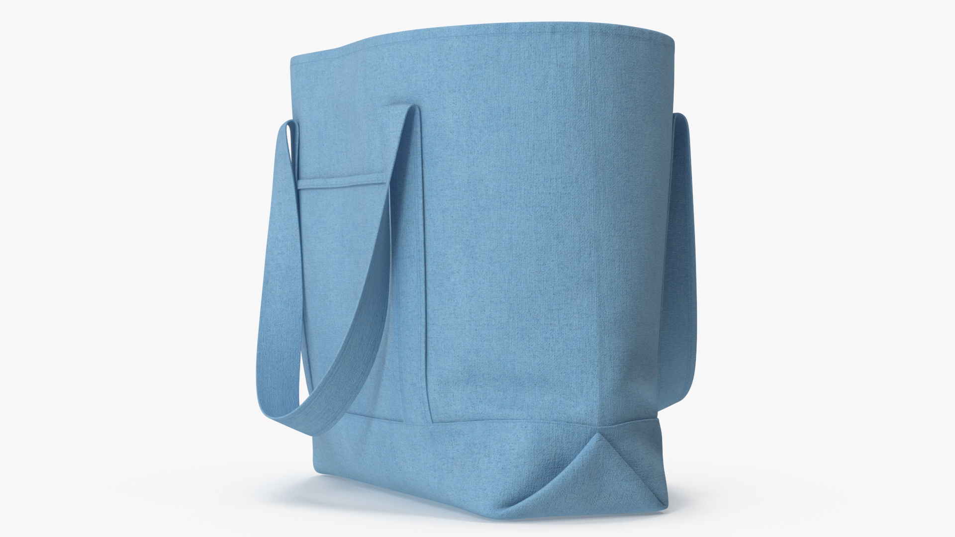 Eco Tote Bag Blue 3D