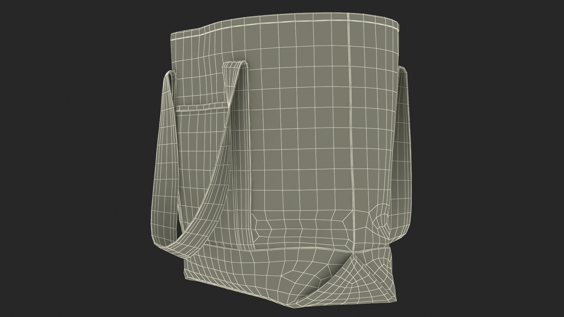 Eco Tote Bag Blue 3D