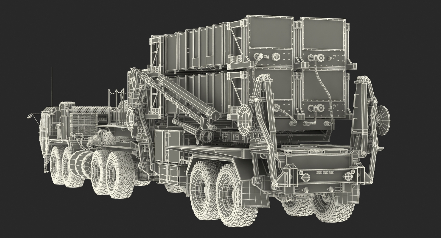 MIM 104 Patriot Surface to Air Missile SAM Sand 3D