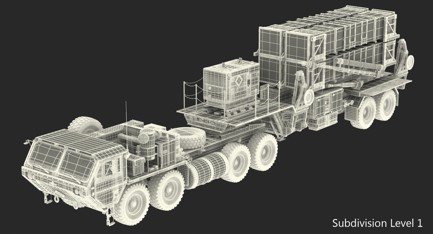 MIM 104 Patriot Surface to Air Missile SAM Sand 3D