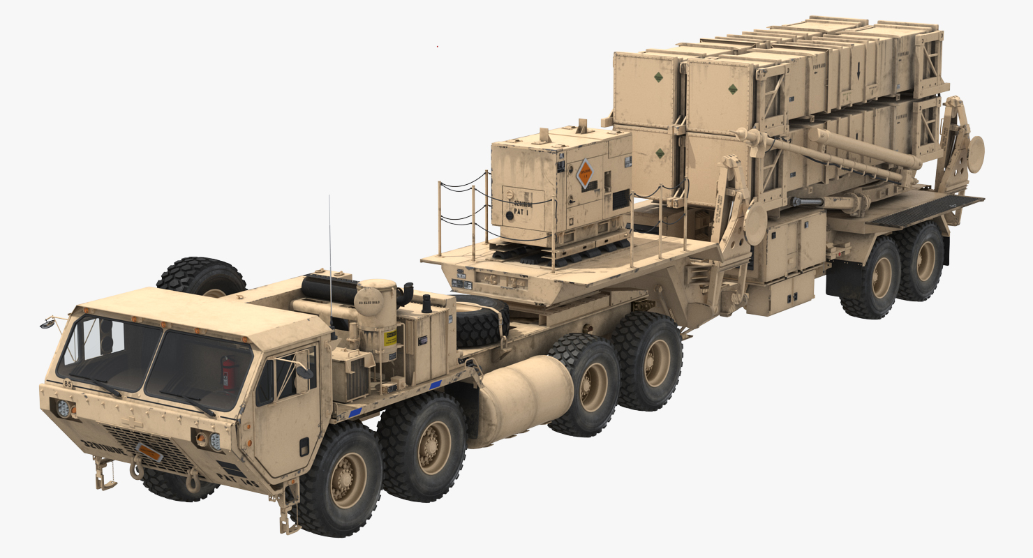 MIM 104 Patriot Surface to Air Missile SAM Sand 3D
