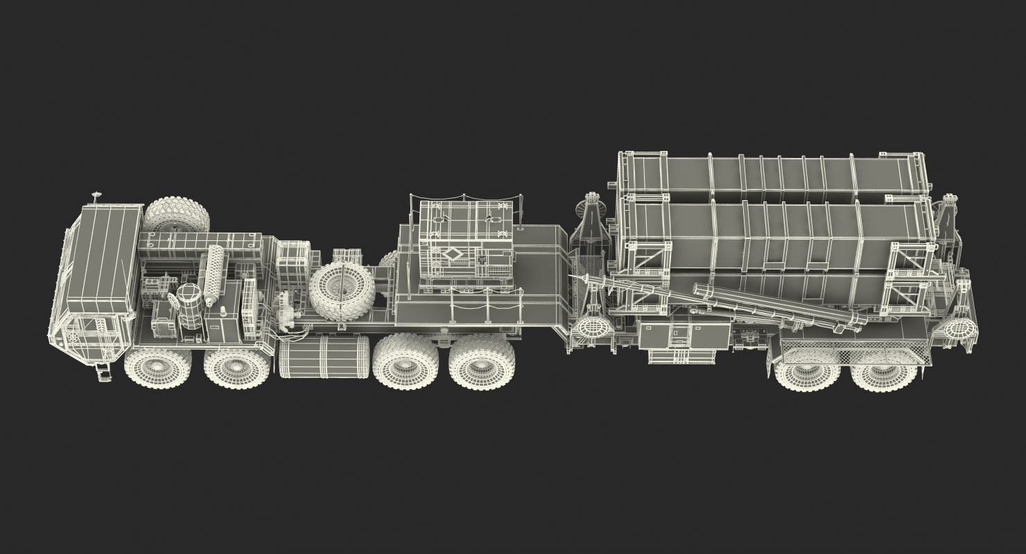MIM 104 Patriot Surface to Air Missile SAM Sand 3D