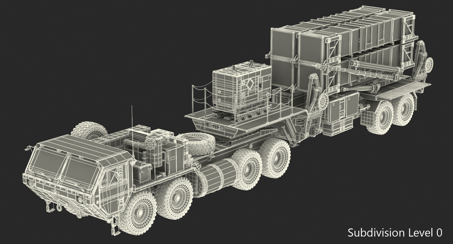 MIM 104 Patriot Surface to Air Missile SAM Sand 3D