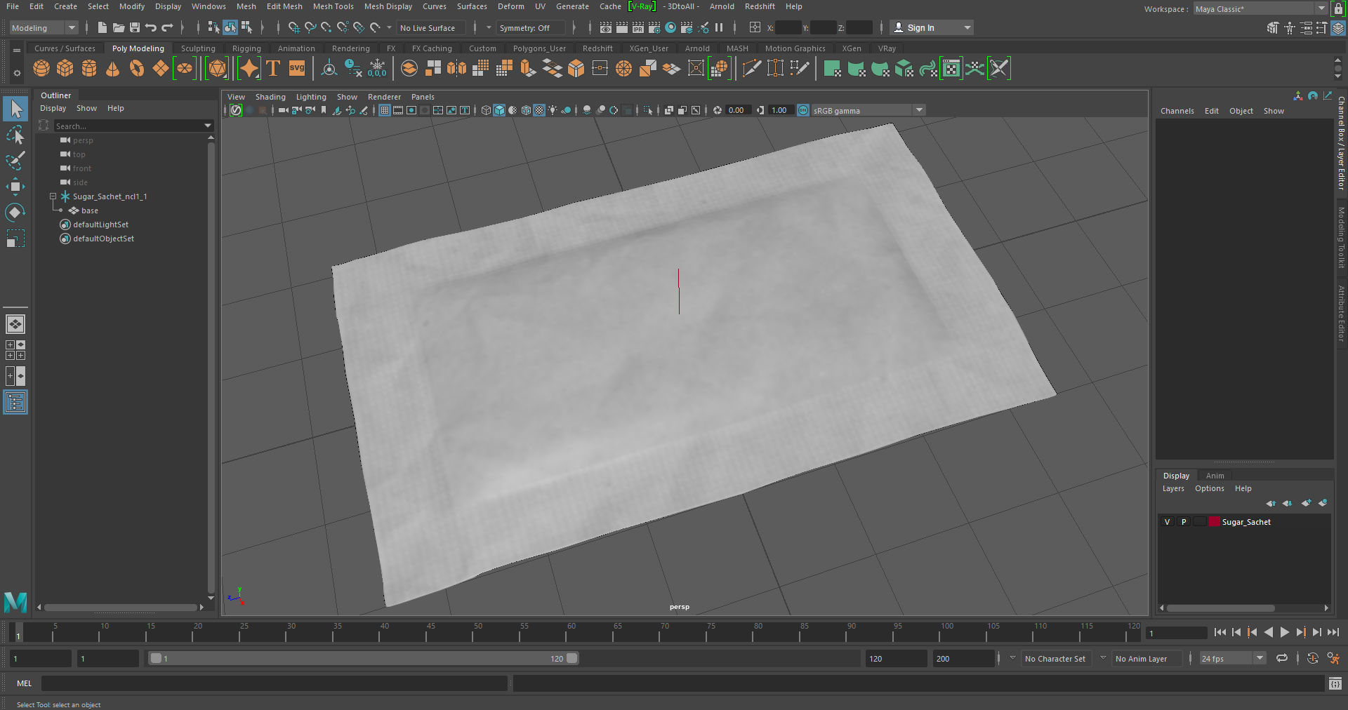 Sugar Sachet 3D