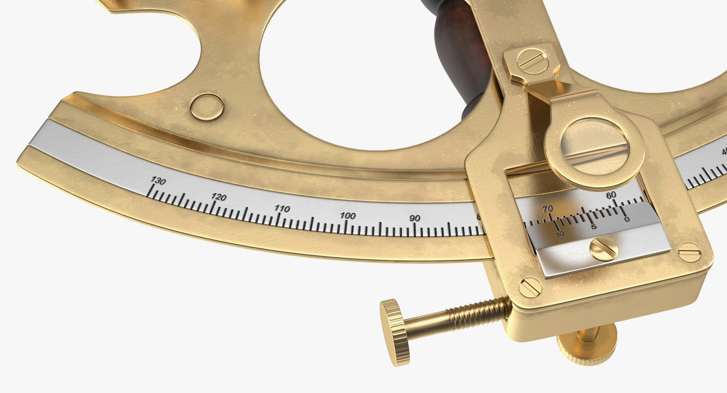 Sextant Navigation Instrument 3D model
