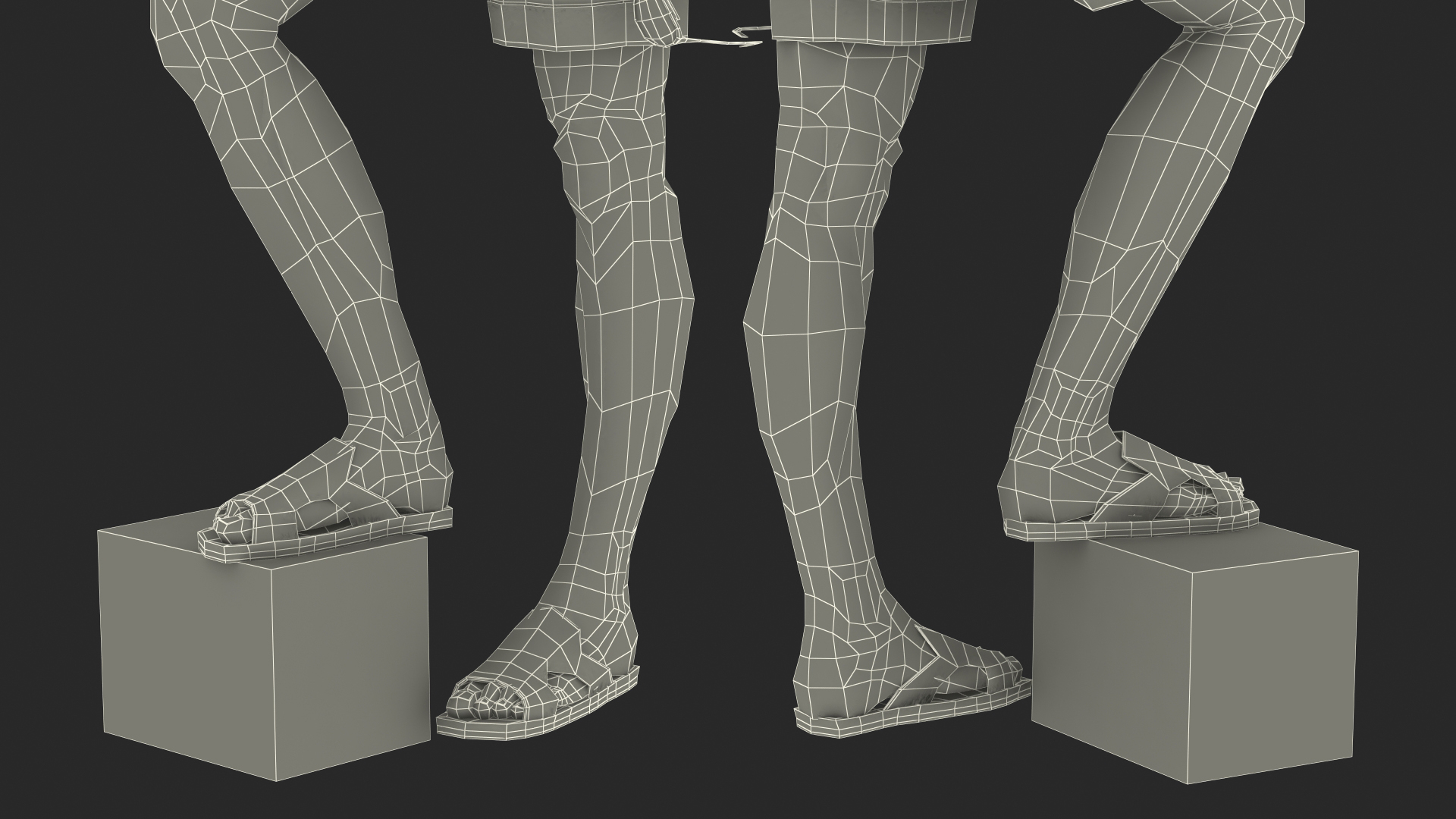 3D Asian Man Summer Outfits Standing Pose model
