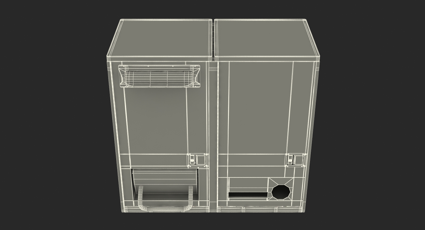 Solar Powered Trash Cans Generic 3D
