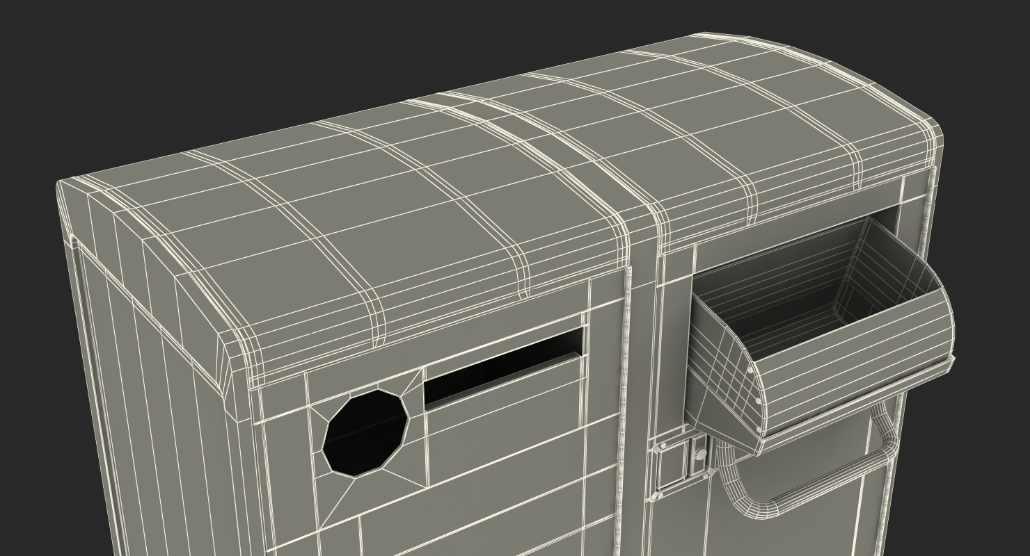 Solar Powered Trash Cans Generic 3D