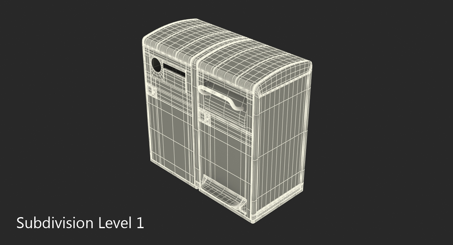 Solar Powered Trash Cans Generic 3D