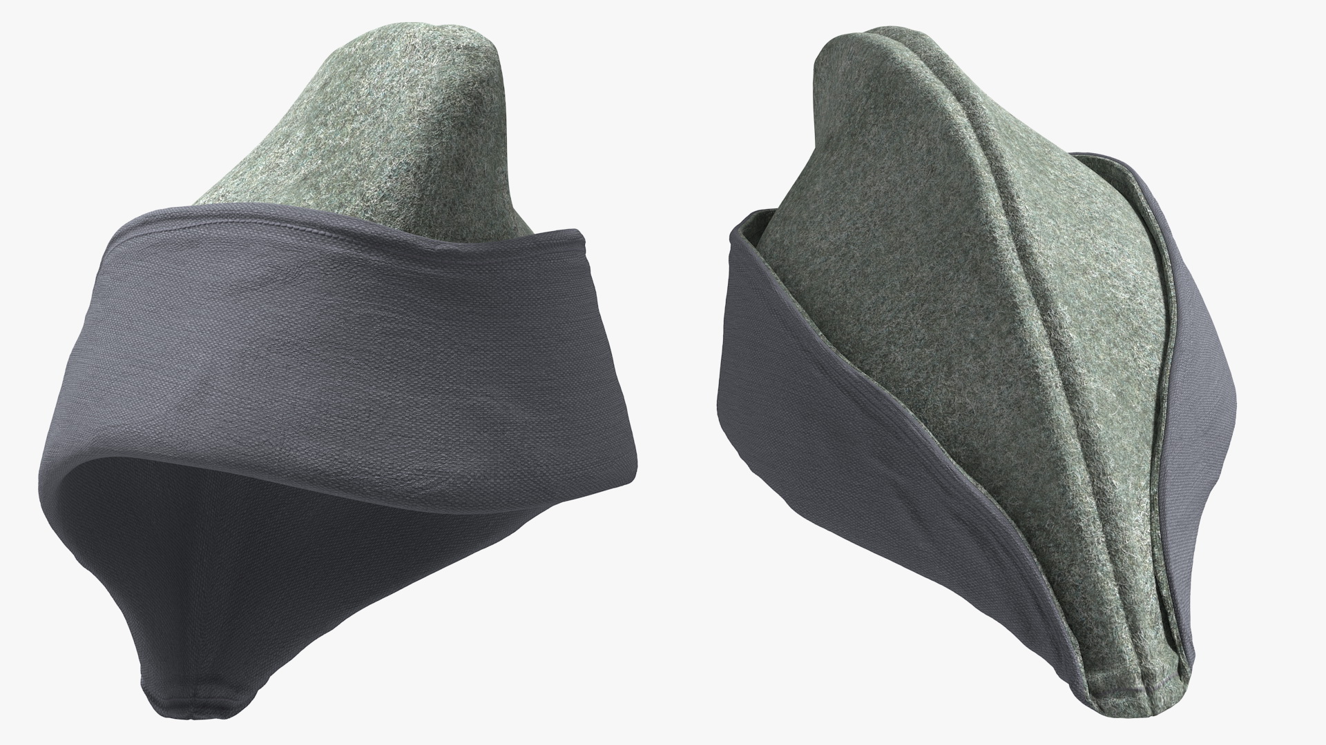 Medieval Archer Cap Grey 3D model