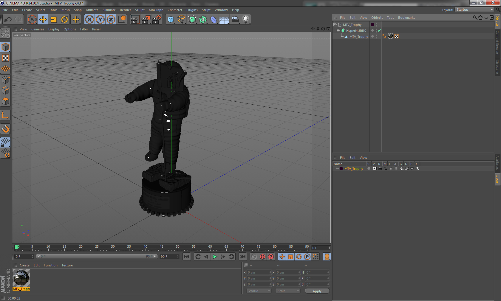 3D model MTV Trophy